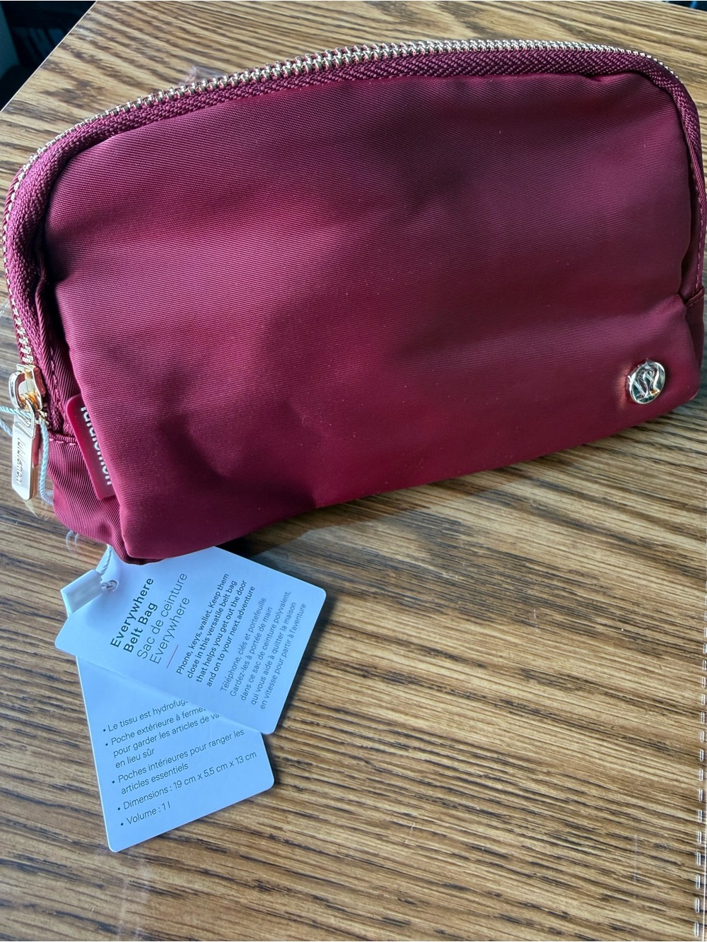 Lululemon Everywhere Zip Cosmetic Pouch - Gold Hardware